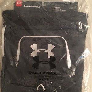 Black Under Armour Draw String Bag